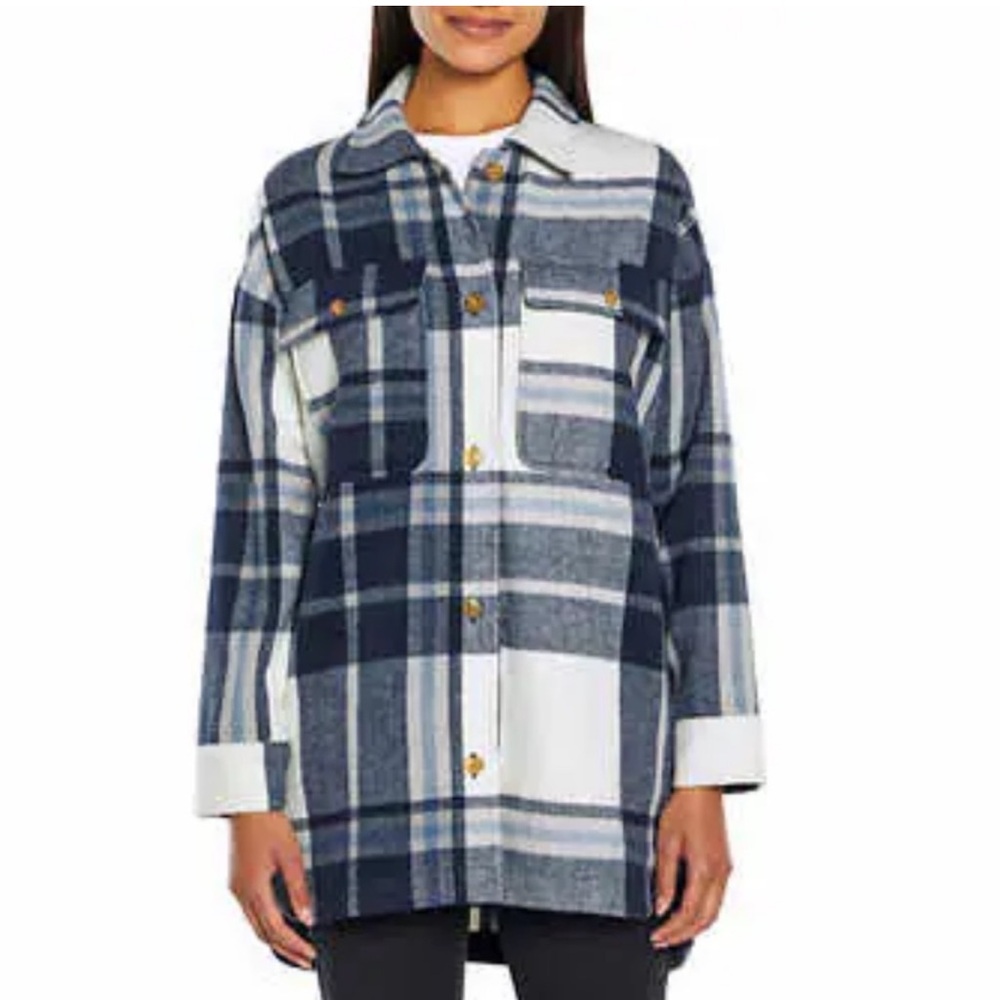 EUC | Banana Republic | Plaid Button-Up Jacket